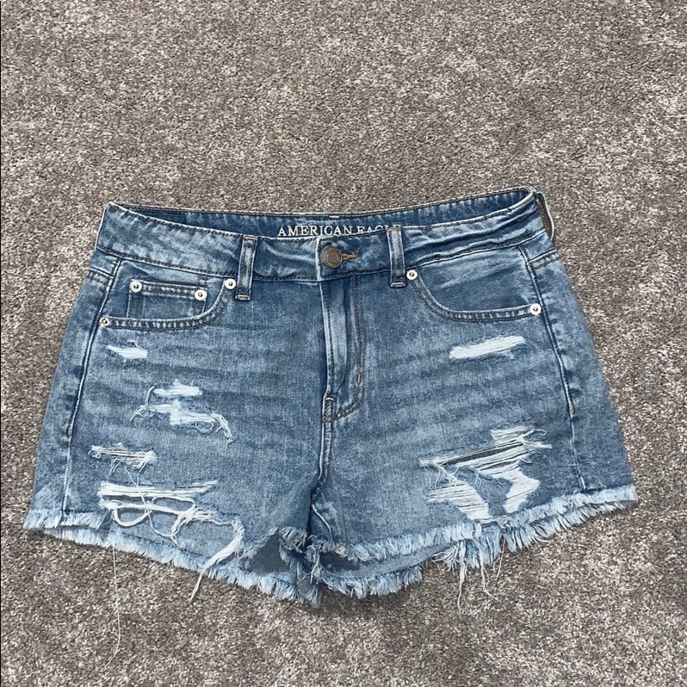 american eagle blue jean shorts